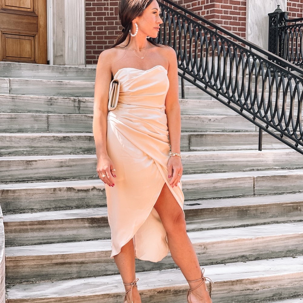 Champagne formal dress